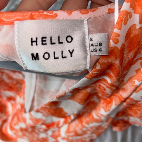 Hello Molly Orange mini dress - Picture 4 of 4